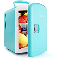 Los mejores  - AstroAI Mini Refrigerador- Mini Nevera Portátil para el Skincare 4L 6 Latas de Refrescos- Mini Neveras 220V-12V para…